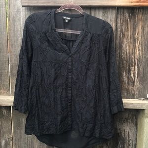 Lucky Brand Embroidered Top szXS
